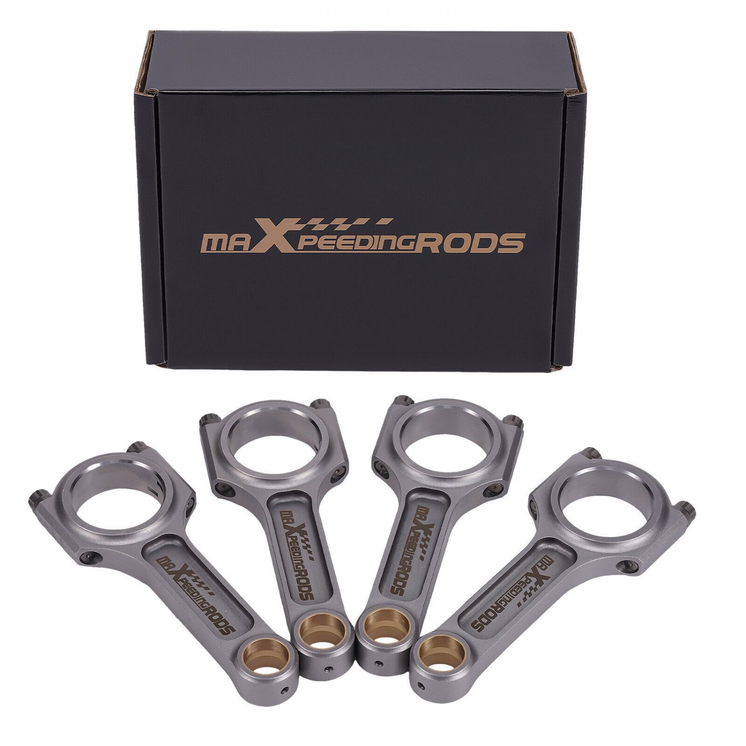 4pcs I-Beam Connecting Rods Conrod for Honda Civic CRX D16 ZC SOHC VTEC D 5.394"