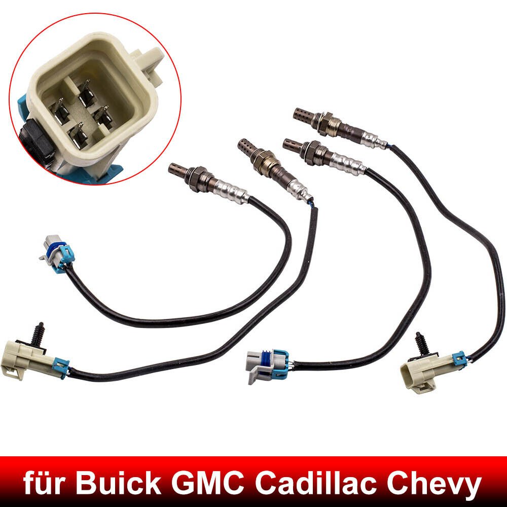 4 Pcs Upstream Downstream Oxygen Sensor O2 02 Sensors for GMC Yukon Chevrolet