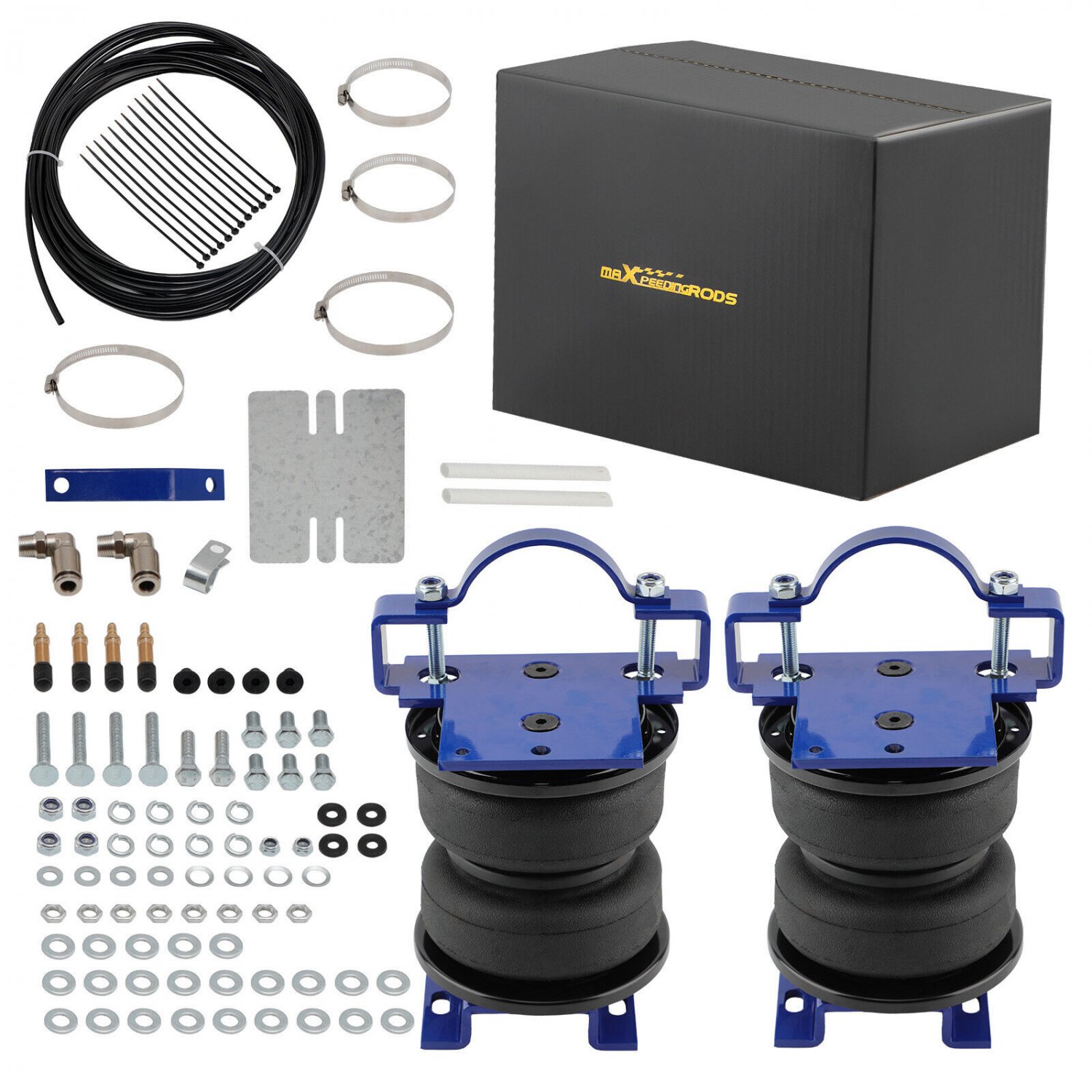 Rear Air Helper 5000 Spring Bag Leveling Kit For GMC Sierra Silverado 2500 3500