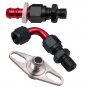 Universal Adjustable Fuel Pressure Regulator Kit 100psi Guage AN6 Fitting Red