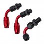 Universal Adjustable Fuel Pressure Regulator Kit 100psi Guage AN6 Fitting Red