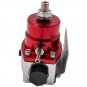 Universal Adjustable Fuel Pressure Regulator Kit 100psi Guage AN6 Fitting Red