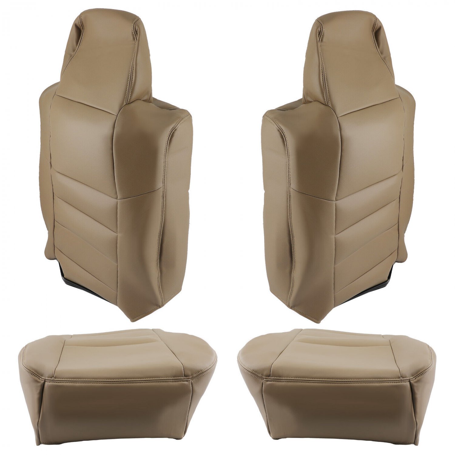Front Driver & Passenger Side Seat Cover For Ford F250 F350 Super Duty Lariat