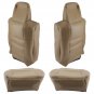 Front Driver & Passenger Side Seat Cover For Ford F250 F350 Super Duty Lariat