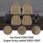 Front Driver & Passenger Side Seat Cover For Ford F250 F350 Super Duty Lariat