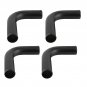 2.5" UNIVERSAL black Turbo Intercooler Piping Pipe Duct Tube Kit with Bolt Clamp