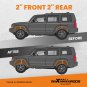 2" Front Rear Lift Kit Sway bar relocation bracket For Jeep Patriot MK 2007-2017