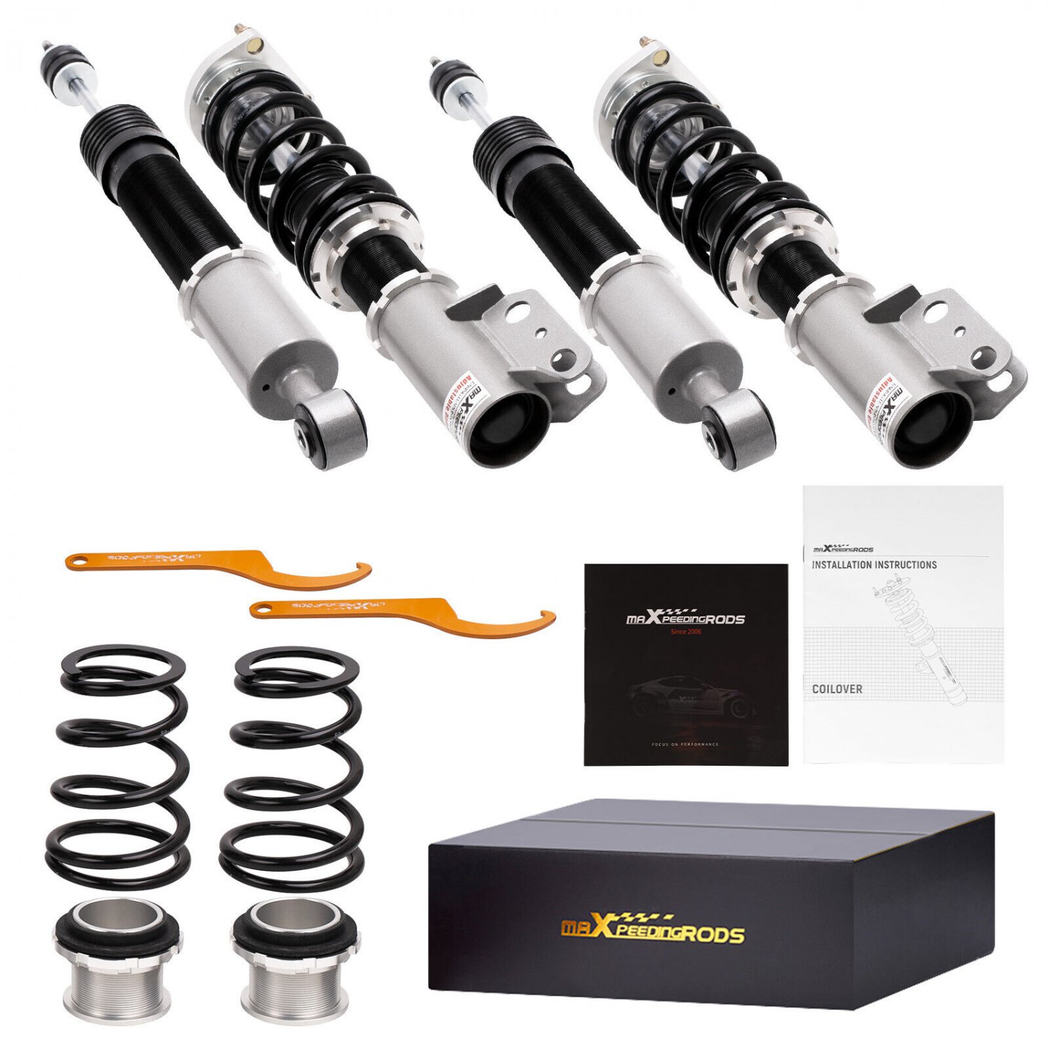 Maxpeedingrods 24 Way Damper Coilovers Struts for Ford Mustang  4th Gen. 94-04