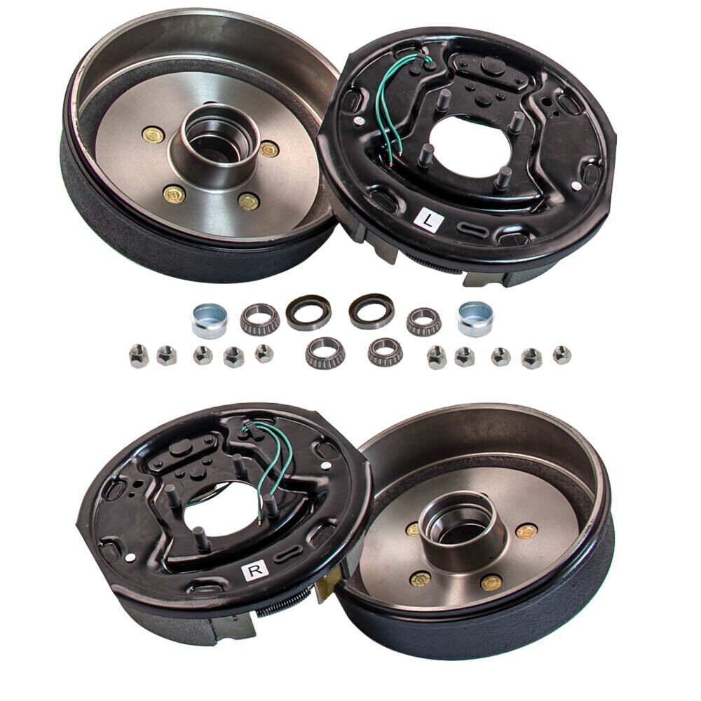 Left Right Trailer 5 on 4.5" Electric Brake Hub Drum Bearing For 3500 lb Axle
