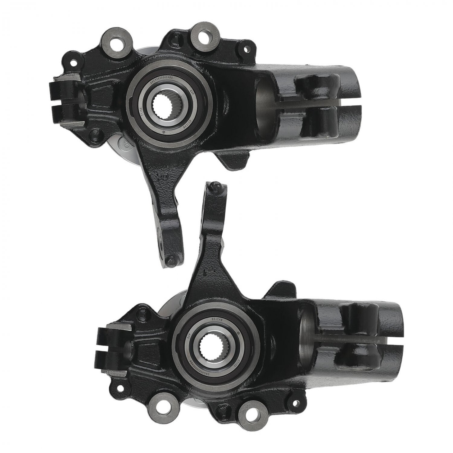 Pair Front Wheel Hub Bearing Steering Knuckle Assembly For Ford Focus 2.0L 12-18