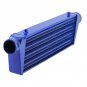 Universal Tube and Fin Aluminum Turbo Front Mount Intercooler 27"x 7"x 2.5" Blue