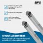 2x Front Shock Absorbers For Ram 2500 4WD 2003-2009 2010-2013 Triple-chromed Rod