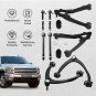 12x Front Upper Lower Control Arms for 2007-2013 Chevy Silverado GMC Sierra 1500
