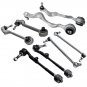8x Front Lower Control Arm Sway Bar Link Tie Rods For BMW 3-SERIES E90/E91/E92