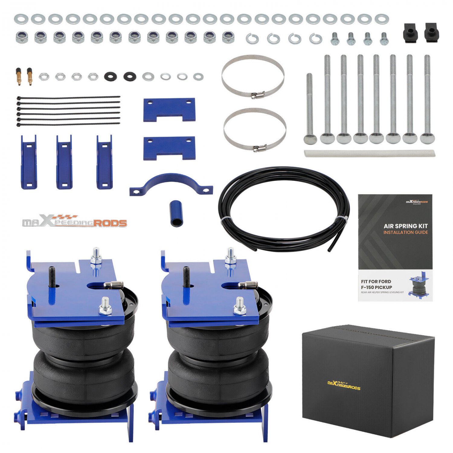 Rear Air Helper Spring Leveling Kit For Ford F-150 Limited Half-Ton 09-2014