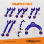 Aluminum Adjustable Control Arm Camber Toe Arms for Tesla Model 3 / Y 2017-2023