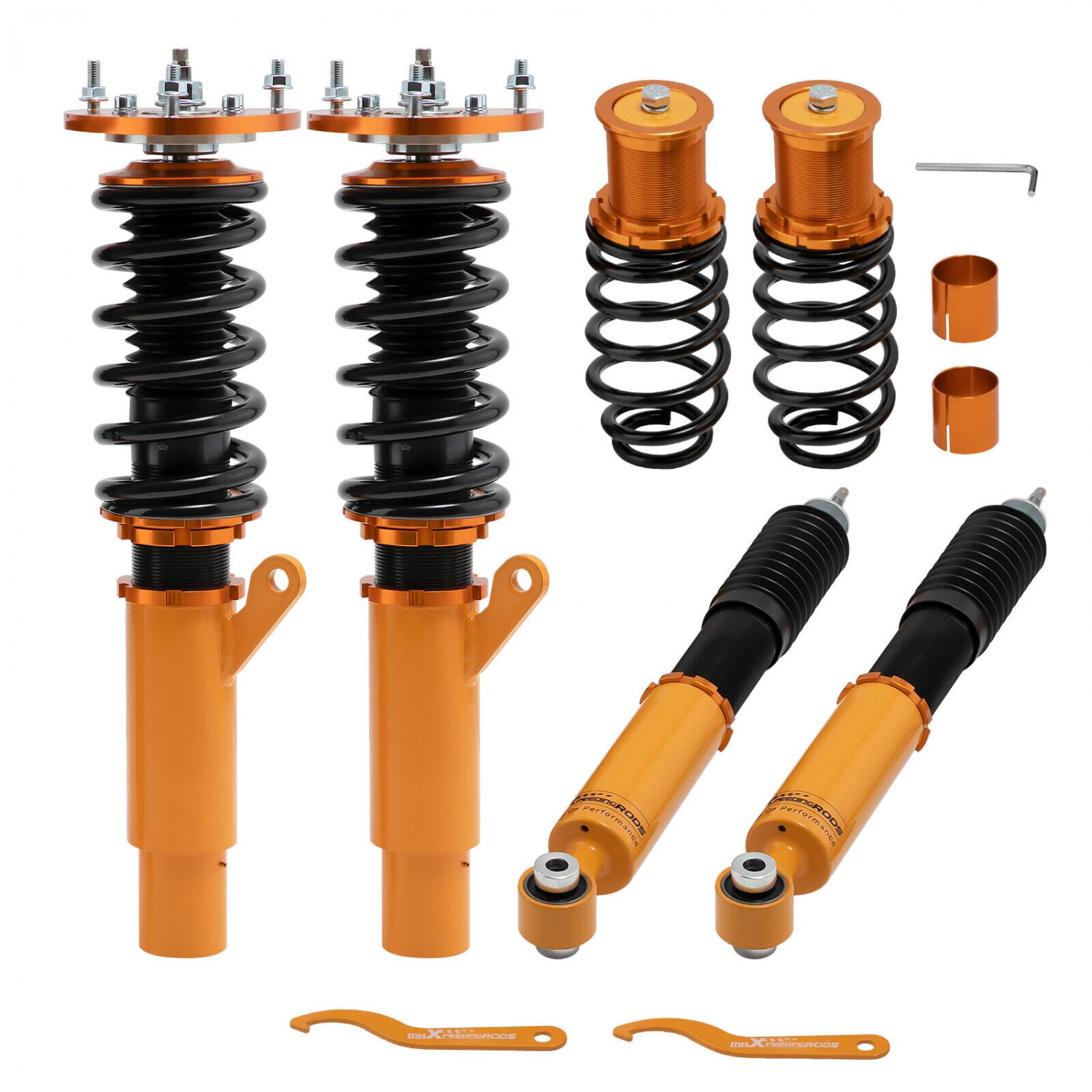 Coilovers 24-Way Adjustable Struts Kit For Volkswagen VW Golf MK7 2015-2019