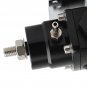 Adjustable Fuel Pressure Regulator Kit 100PSI Gauge AN6 Fitting Universal Black