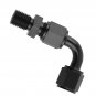 Adjustable Fuel Pressure Regulator Kit 100PSI Gauge AN6 Fitting Universal Black