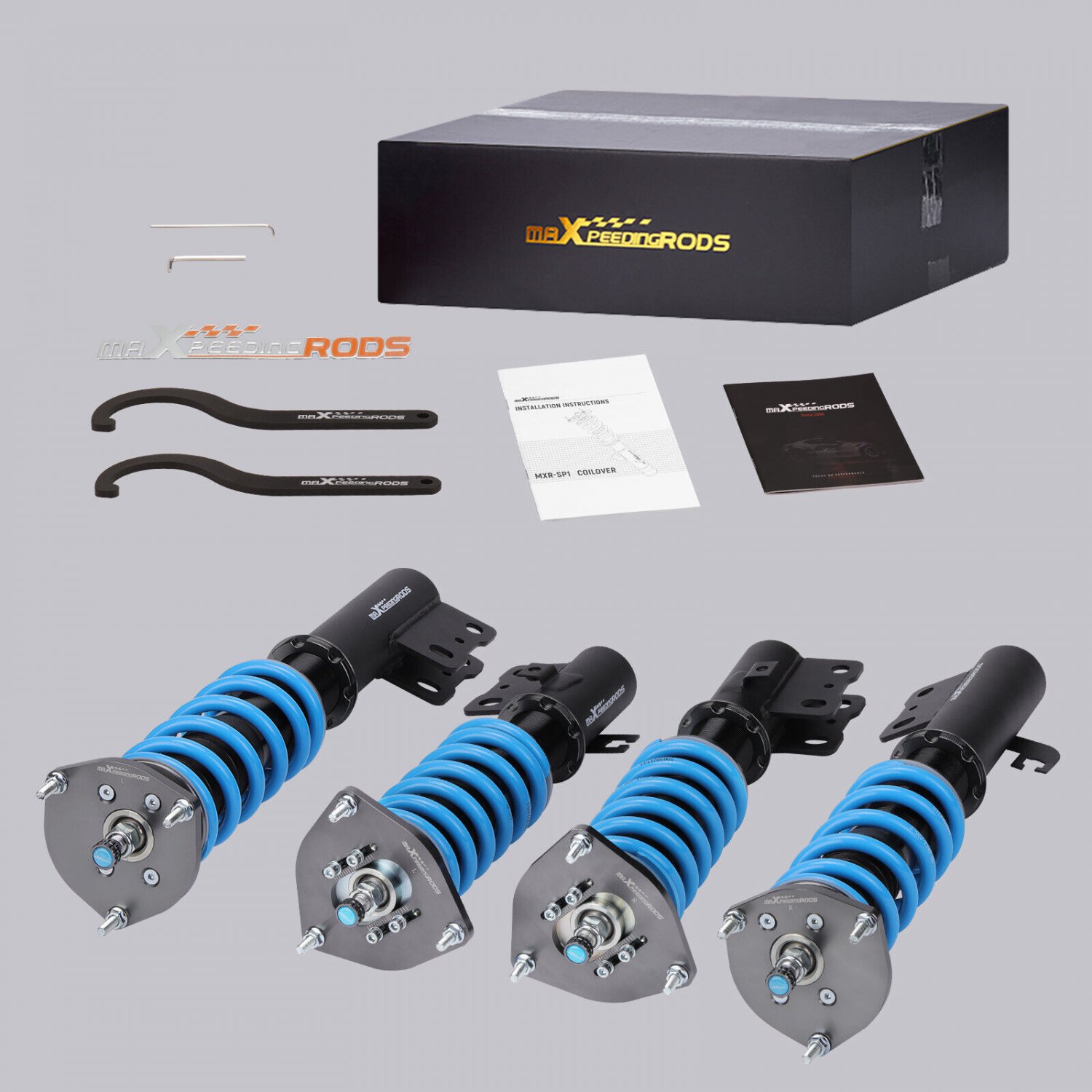 MaXpeedingrods T6 Adjustable Coilovers Kit for Subaru Forester SF 1998-2002