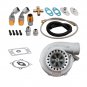 T3 Flange 4 Bolt GT35 GT3582 A/R .70 600+HP Turbocharger+Oil Return Feed Line