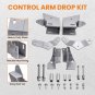 Front Adjustable Track Bar Control Arm Drop Brackets For 84-01 Jeep Cherokee XJ