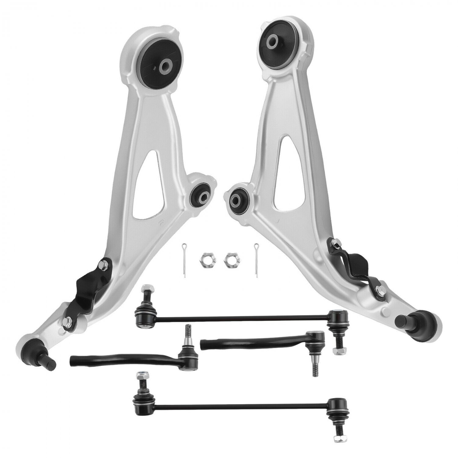 Front Lower Control Arms Sway Bars Tie Rods for 2013-2020 Nissan Pathfinder QX60