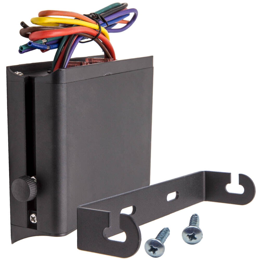 Black Waterproof 12V 80A Rocker Switch Box Light 6-Gang Toggle Control Panel