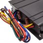 Black Waterproof 12V 80A Rocker Switch Box Light 6-Gang Toggle Control Panel
