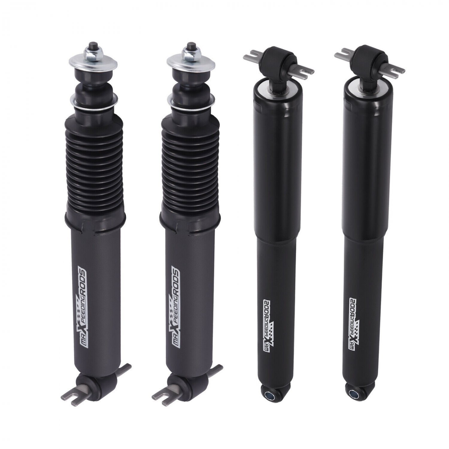 5" Front 7" Rear Drop Shocks For Chevy GMC C1500 2WD 1988-1998 Powder-coated