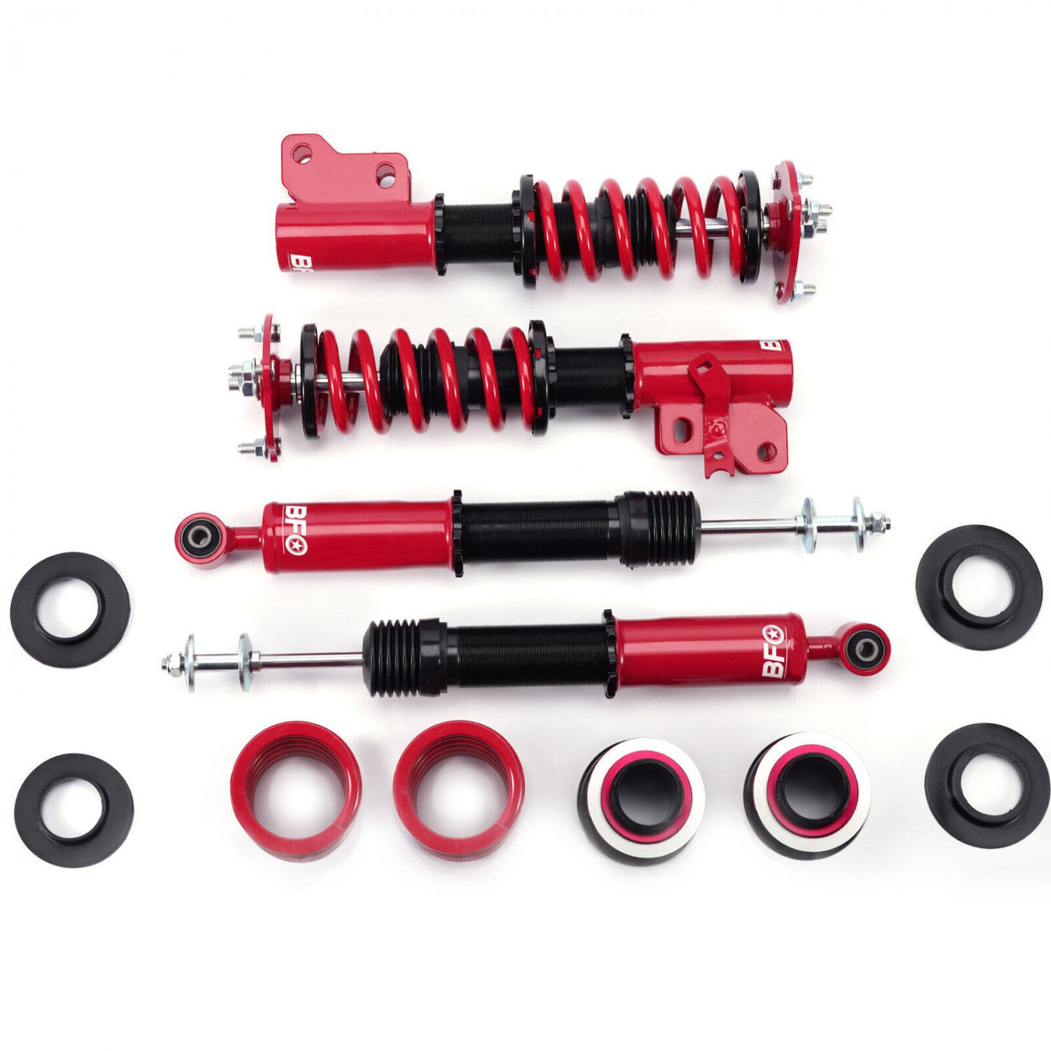 BFO Front+Rear Adjustable Coilovers Lowering Kit For Honda Civic Si 2006-2011