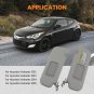 2PCS Side Sun Visor Pair Set W/ Mirror For Hyundai Veloster 12-15 85220-2V130-TX