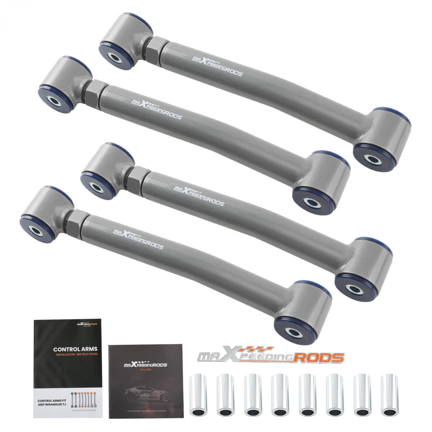 Adjustable Heavy Duty Lower Control Arms Kit for 1997-2006 Jeep Wrangler TJ 4PCS