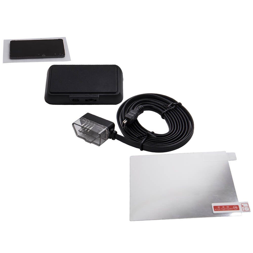 Digital Car Auto Gps Mph/km/h Hud Display OBD2 Overspeed Tired Warning Alarm