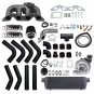 T04E Turbo Kit Wastegate+Intercooler+Manifold 11PCS Kit For Honda Civic D17 DX