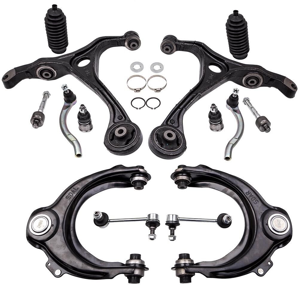 14X Front Lower Control Arm & Sway Bar & Tie Rod for Honda Accord 2003-2007 2.4L