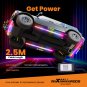 6pcs Durable Car Underglow LED Color Chasing Lights Strip w/ APP Remote Control