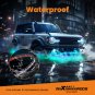 6pcs Durable Car Underglow LED Color Chasing Lights Strip w/ APP Remote Control