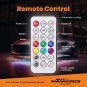 6pcs Durable Car Underglow LED Color Chasing Lights Strip w/ APP Remote Control