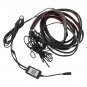 6pcs Durable Car Underglow LED Color Chasing Lights Strip w/ APP Remote Control