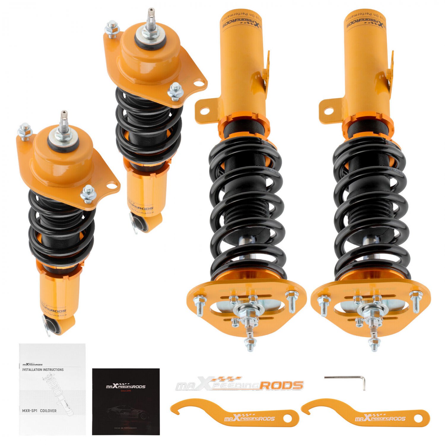 4pcs Adjustable Coilovers Shock Absorber Kit For Toyota Corolla 2009-17