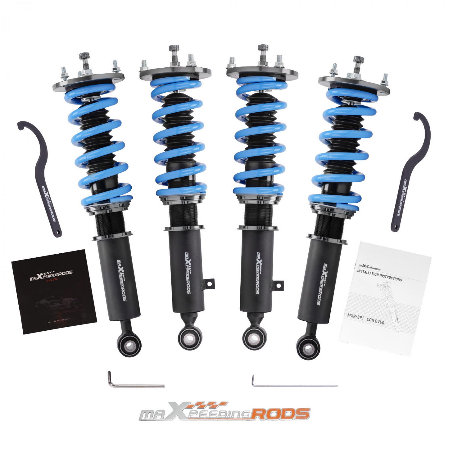 MaXpeedingrods Adjustable Coilovers Kit For Toyota Supra MA70 JZA70 1986-1993