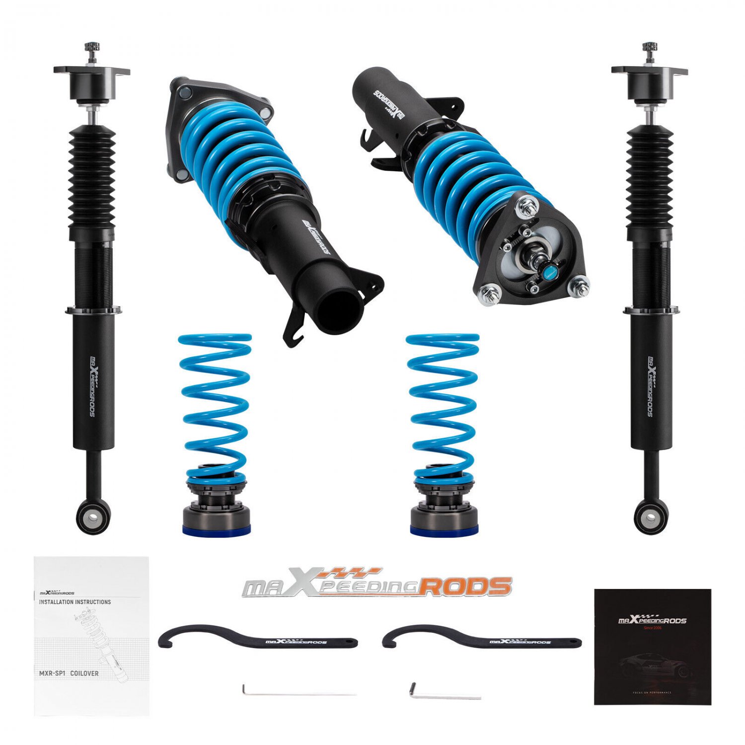 MaXpeedingrods COT6 Coilovers Lowering Kit 24 Step Damper For Ford Focus 2011-17