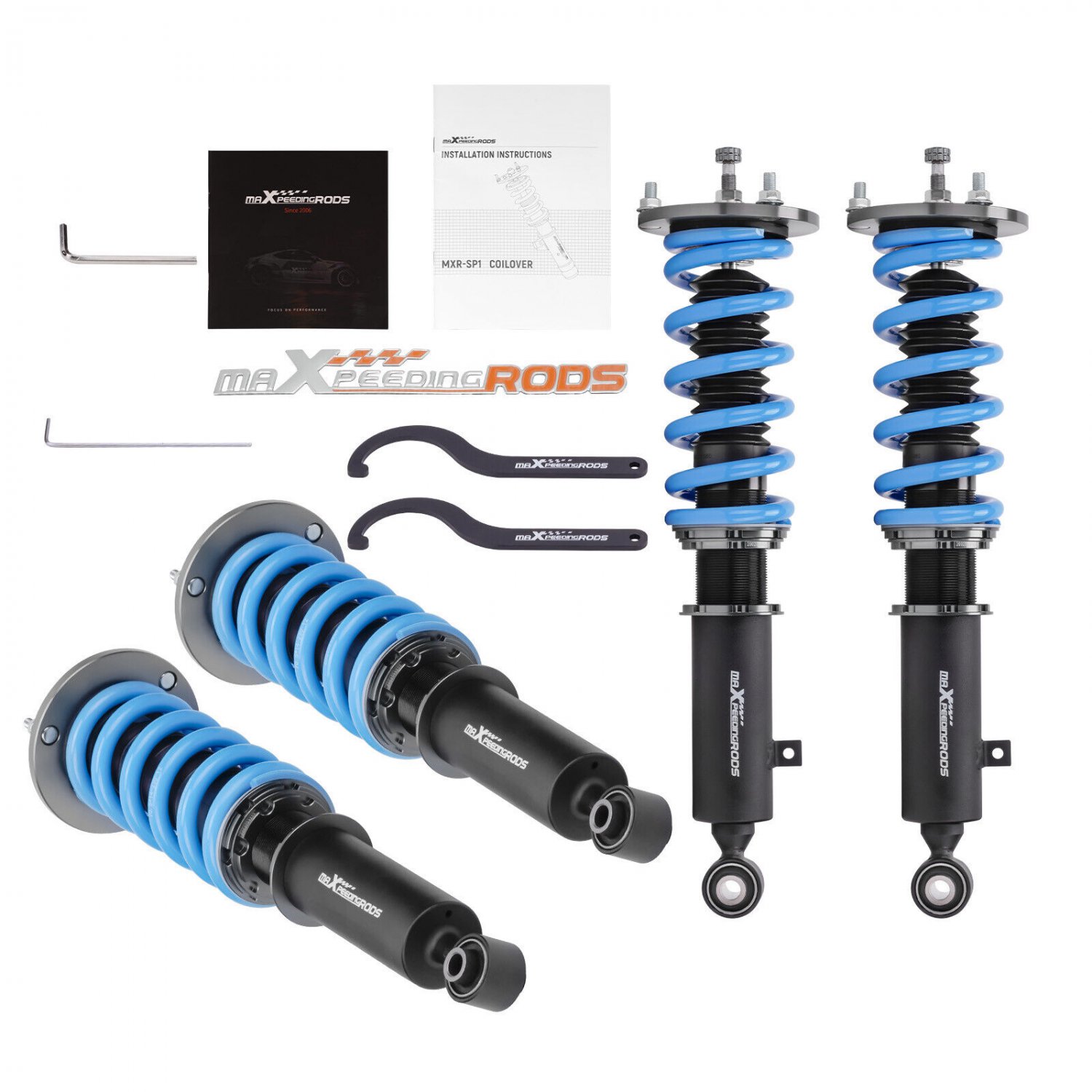 MaXpeedingrods COT6 Coilovers Shocks Springs for Toyota Supra 86-93 MkIII
