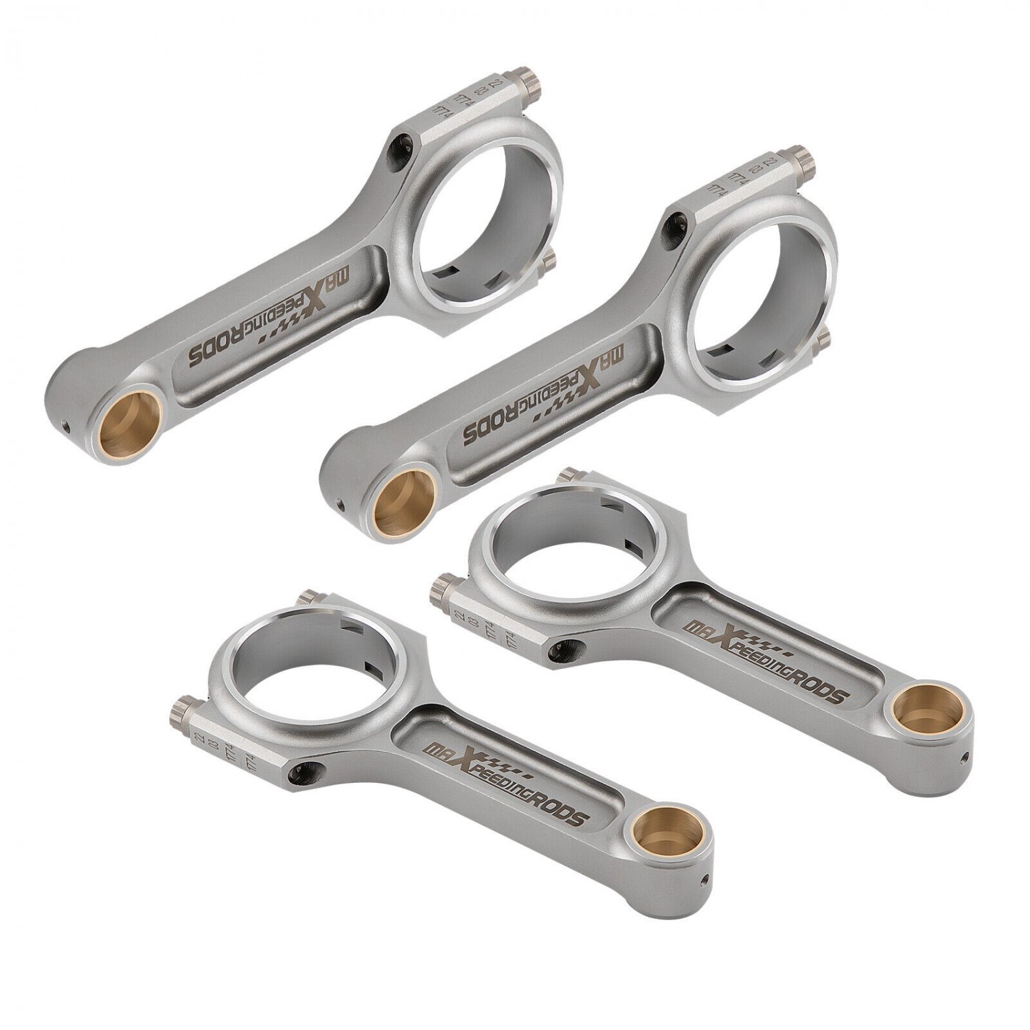 4x I-Beam Connecting Rods For Audi VW Golf Gti 1.8T 2.0L 16V 20V 4Cyl 144/20mm