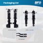 BFO Coilovers Struts Shocks Assembly Kit For Toyota Corolla 2009-2017 Adj Height