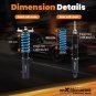 Maxpeedingrods T6 Coilovers 24 Level Damper Struts For Chevrolet Cruze 2016-2019