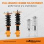 24 Level Adjustable Coilovers Lowering Suspension For Subaru Impreza WRX 02-07