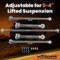 Adjustable Rear Upper Lower Control Arms + Track Bar for Toyota 4-Runner 03-2009