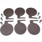 AR500 Steel Target Tree DIY Shooting Paddles 6x 6" x 3/8" W/ Tubes AR500 steel